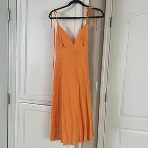 Lulu's Orange Maxi Dress